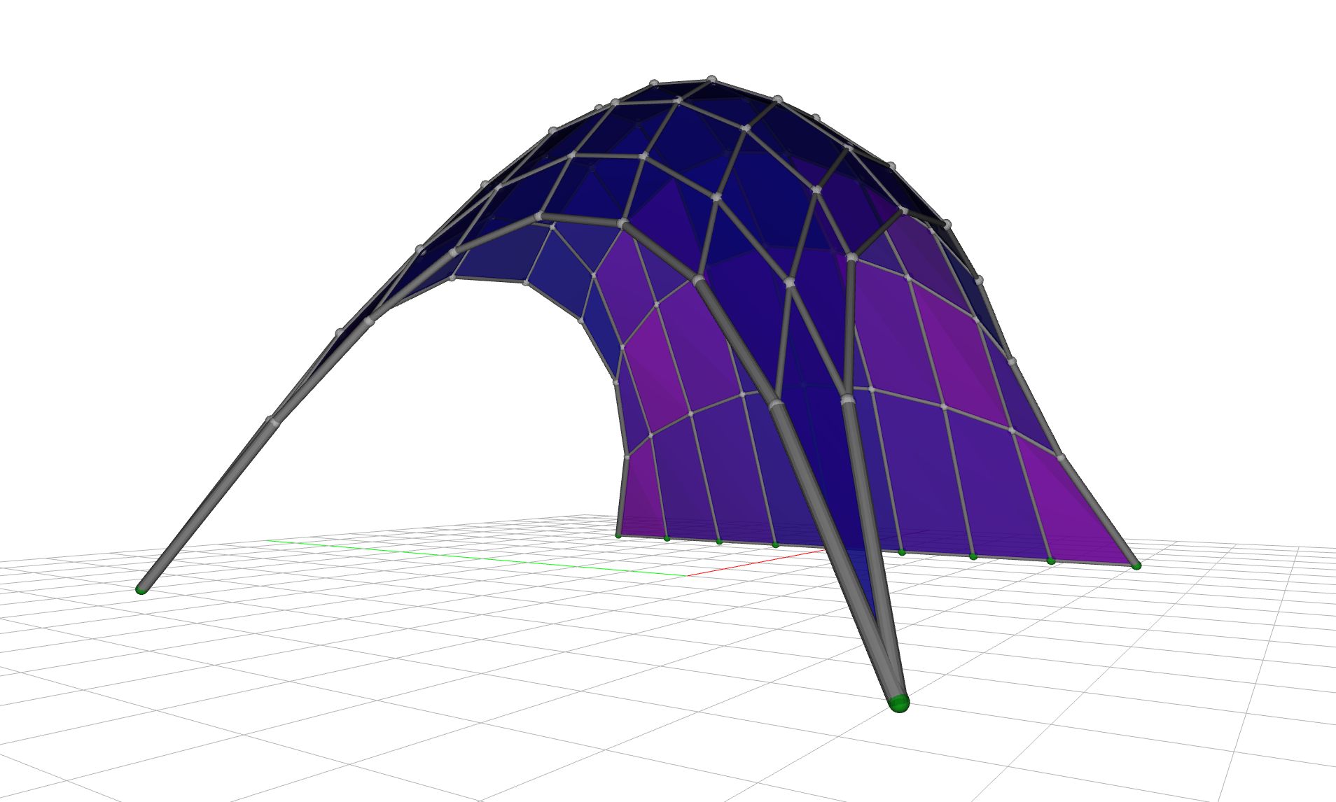 Gridshell planarization, planar and faithful